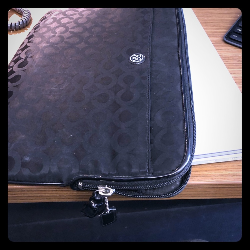 COPY - Coach lap top padded case